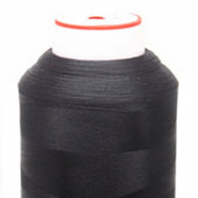 Нитки текстурированные некручёные, намот. 5 000 м, цвет чёрный - купить в Казани. Цена: 70.43 руб.