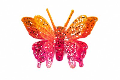 Бабочка декоративная пластиковая #10 - купить в Казани. Цена: 7.09 руб.