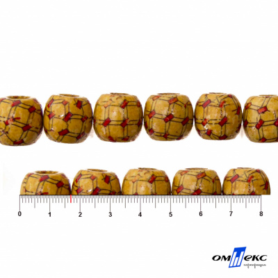 0189-Бусины деревянные "ОмТекс", 17 мм, упак.50+/-3шт - купить в Казани. Цена: 83.66 руб.