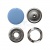 Кнопка рубашечная (закрытая) 9,5мм - эмаль, цв.182 - св.голубой - купить в Казани. Цена: 5.74 руб.