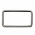 Рамка металлическая прямоугольная, 40 х 15 мм- тём.никель - купить в Казани. Цена: 4.60 руб.