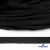 Шнур плетеный d-8 мм плоский, 70% хлопок 30% полиэстер, уп.85+/-1 м, цв.- чёрный - купить в Казани. Цена: 735 руб.