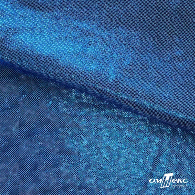 Трикотажное полотно голограмма, шир.140 см, #602 -голубой/голубой - купить в Казани. Цена 385.88 руб.