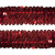 Тесьма с пайетками 3, шир. 30 мм/уп. 25+/-1 м, цвет красный - купить в Казани. Цена: 1 087.39 руб.