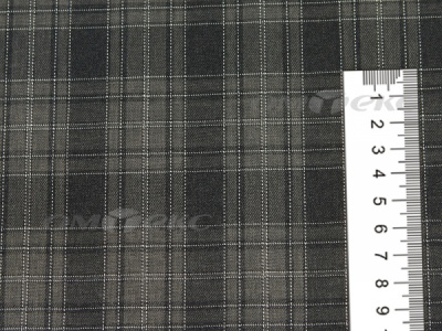 Ткань костюмная клетка 25235 2004, 185 гр/м2, шир.150см, цвет серый/бел - купить в Казани. Цена 